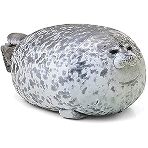 rainlin chubby blob seal stuffed cotton plush animal toy cute ocean a-gray large236 in
