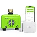 RAINPOINT WiFi Water Timer for Garden Hose, 2 Zone WiFi Sprinkler Controller, Smart Hose Timer Valve, Automatic Drip Irrigation System/Rain Delay for Garden (Brass Inlet, WiFi &amp; Ethernet Connection)