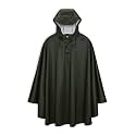 RAINS Cape - Waterproof Windproof Lightweight Unisex Poncho with Hood and Cap Brim and External Welt Pockets