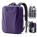 RAINSMORE Camera Backpack,Hardshell Photography DSLR Camera Bag，Purple