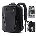 RAINSMORE Camera Backpack,Hardshell Photography DSLR Camera Bag,Black