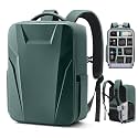 RAINSMORE Camera Backpack,Hardshell Photography DSLR Camera Bag，Green