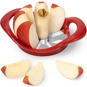 4234 upgrade apple slicer and corer ultra sharp blade apple cutter red