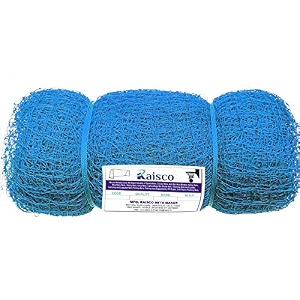 raisco 5x10 feet nylon 5x10 feet nylon cricket net 50 sqr ft blue