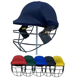 raizex colored helmet skin cover cricket batting helmet clads helmet outer skin covers for protection with lyca stretchable fabric size suitable for men amp youth navy blue