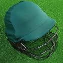 Colored Helmet Skin Cover, Cricket Batting Clads, Outer Skin Covers for Protection With Lyca Stretchable Fabric, Suitable for Large &amp; Medium Size, Green
