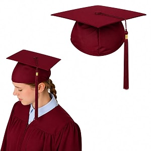 raj costume academic graduation gown cap amp sash set or cap only for kids amp adults  matte convocation robe amp hat  school college amp degree day outfit