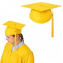 Raj Costume Academic Graduation Gown, Cap &amp; Sash Set or Cap Only for Kids &amp; Adults | Matte Convocation Robe &amp; Hat | School, College &amp; Degree Day Outfit