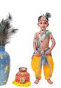 Raj Costumes krishna Dress for Kids with