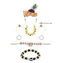Raj Fancy Dresses Bal Krishna Costume for Kids, Shri Krishna Outfit for Baby Boy &amp; Girl, Janmashtami Fancy Dress Set, Kanha Bal Gopal Costume for School Function