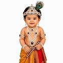 Raj Fancy Dresses Bal Krishna Costume for Kids, Shri Krishna Outfit for Baby Boy &amp; Girl, Janmashtami Fancy Dress Set, Kanha Bal Gopal Costume for School Function