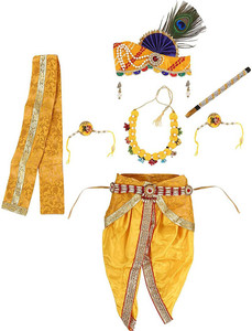 raj fancy dresses krishna dress for kids baby krishna dress for janmashtami costume girl  boy kids costume wear