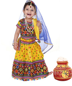 raj fancy dresses radha and krishna dress for kids with jewellery accessories for baby boy  girls kids costume wear