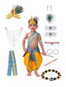 Raj Fancy Dresses Krishna Dress for Kids | Janmashtami Costume with Jewellery Kids Costume Wear