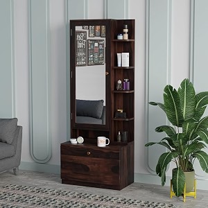 Rajasthali Furniture Wooden Dressing Table with Mirror