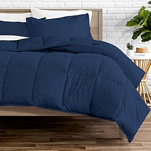 rajasthan crafts soft microfibre comforter blanket lightweight reversible quilt duvet all weather 200 gsm double bed blue color 350 tc