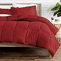 Rajasthan Crafts Soft Microfibre Comforter Blanket Lightweight Reversible Quilt Duvet All Weather, 200 GSM Single Bed, Maroon Color