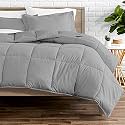 Rajasthan crafts Soft Microfibre Comforter Blanket Lightweight Reversible Quilt Duvet All Weather, 200 GSM Single Bed, Light Grey Color