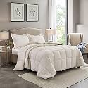 Rajasthan Crafts Soft Microfibre Comforter Blanket Lightweight Reversible Quilt Duvet All Weather, 200 GSM Double Bed, Beige Color