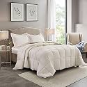 Rajasthan Crafts Soft Microfibre Comforter Blanket Lightweight Reversible Quilt Duvet All Weather, 200 GSM Single Bed, Beige Color, 350 tc