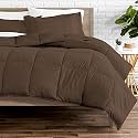 Rajasthan crafts Soft Microfibre Comforter Blanket Lightweight Reversible Quilt Duvet All Weather, 200 GSM Single Bed, Brown Color