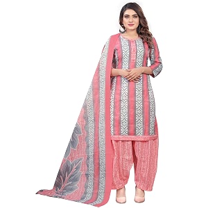 Rajnandini Women Peach White Cotton Printed