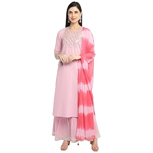 Rajnandini Womens Cambric Cotton Solid Pure Embroidered