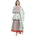 Rajnandini Women39s Pure Cambric Cotton Jaipuri Floral