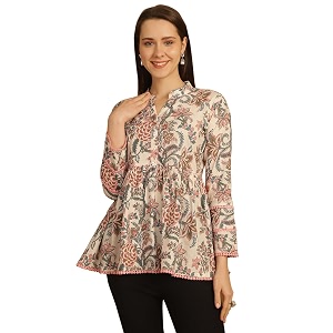 Rajnandini Womens Pure Cotton Floral Printed Short