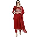 Rajnandini Women39s Rayon Embroidered Kurta Set With