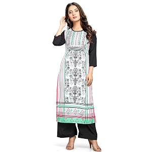 Rajnandini Womens Crepe Regular Kurta