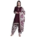 Rajnandini Women Green Cotton Printed Ready To