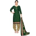 Rajnandini Women Green Cotton Printed Ready To