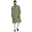 Rajubhai Hargovindas Men39s Chikankari Embroidered Cotton Kurta