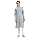 Rajubhai Hargovindas Men39s Chikankari Embroidered Cotton Kurta