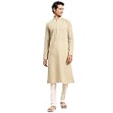 Rajubhai Hargovindas Men39s Chikankari Embroidered Cotton Kurta