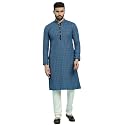 Rajubhai Hargovindas Men39s Chikankari Embroidered Cotton Kurta