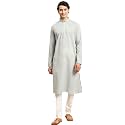 Rajubhai Hargovindas Men39s Chikankari Embroidered Cotton Kurta