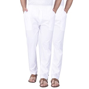 rajubhai hargovindas men39s cotton solid pyjama bottom pack of 2