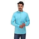 Rajubhai Hargovindas Men39s Linen Straight Short Kurta