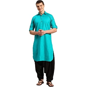 Rajubhai Hargovindas Mens Premium Pathani Kurta