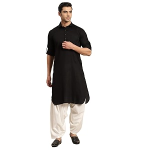 Rajubhai Hargovindas Mens Premium Pathani Kurta