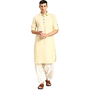Rajubhai Hargovindas Mens Premium Pathani Kurta