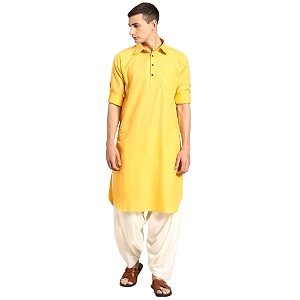 Rajubhai Hargovindas Mens Premium Pathani Kurta