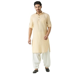 Rajubhai Hargovindas Mens Premium Pathani Kurta