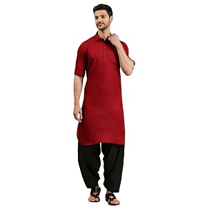 Rajubhai Hargovindas Mens Premium Pathani Kurta