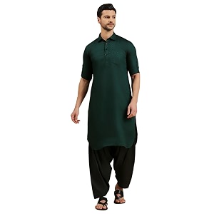 Rajubhai Hargovindas Mens Premium Pathani Kurta