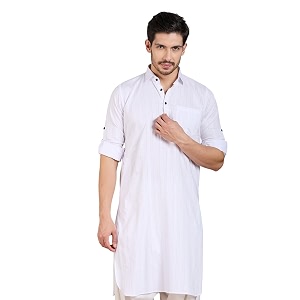 Rajubhai Hargovindas Mens Premium Pathani Kurta