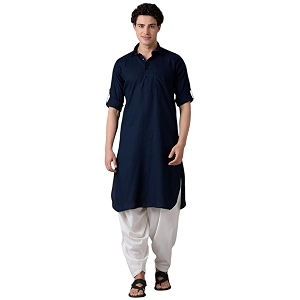Rajubhai Hargovindas Mens Premium Pathani Kurta