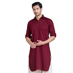 Rajubhai Hargovindas Mens Premium Pathani Kurta